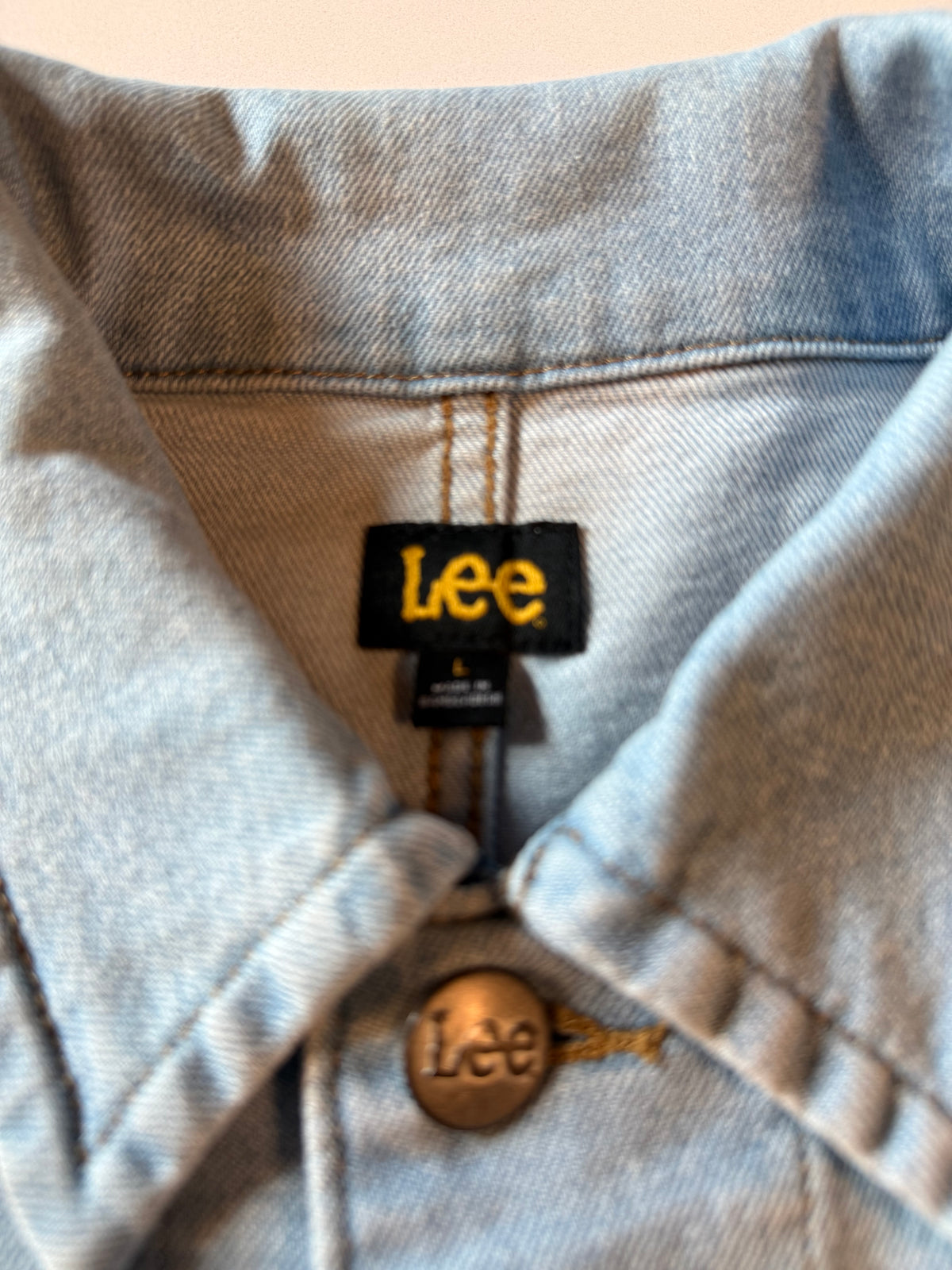 Vintage L Lee Light Wash Denim Barn Jacket