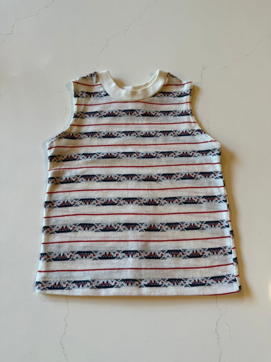 Vintage Red/White/Blue Tank Top from the 1960s