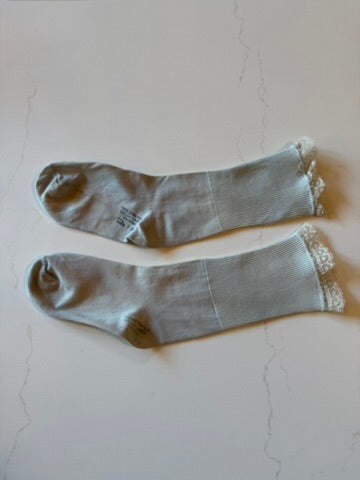 Vintage Girls Light Blue Lacy Anklets