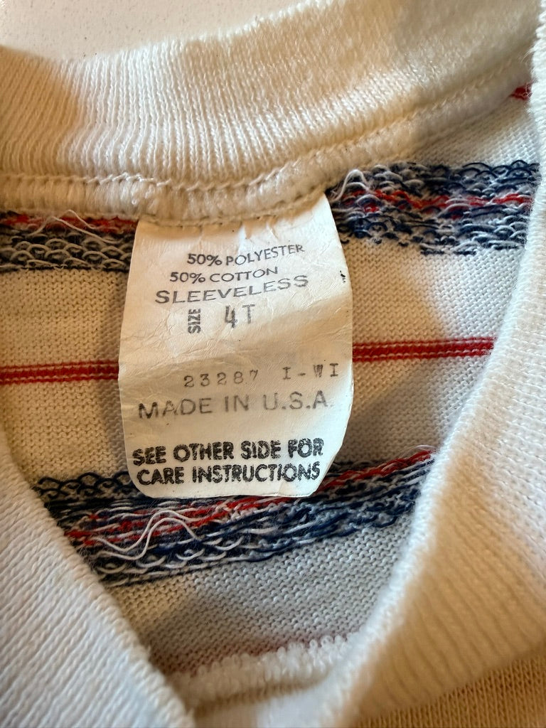 Vintage Red/White/Blue Tank Top from the 1960s