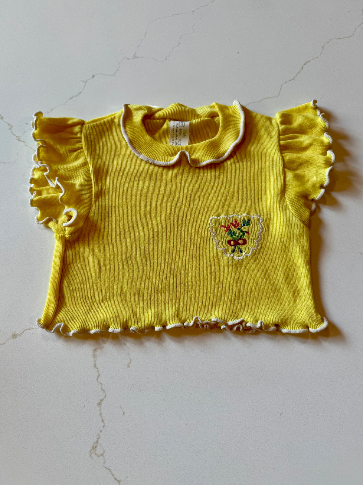 Vintage 4T Yellow Crop Top