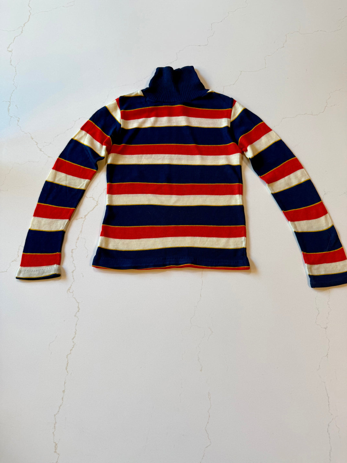 Vintage Striped Turtleneck Sweater from the 1960s