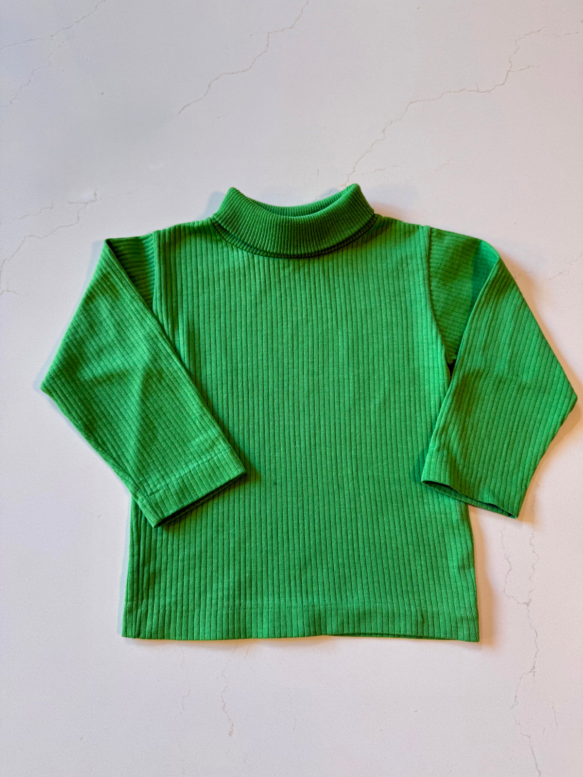 Vintage Kids Green Health-Tex Long Sleeve Turtleneck from the 1960s