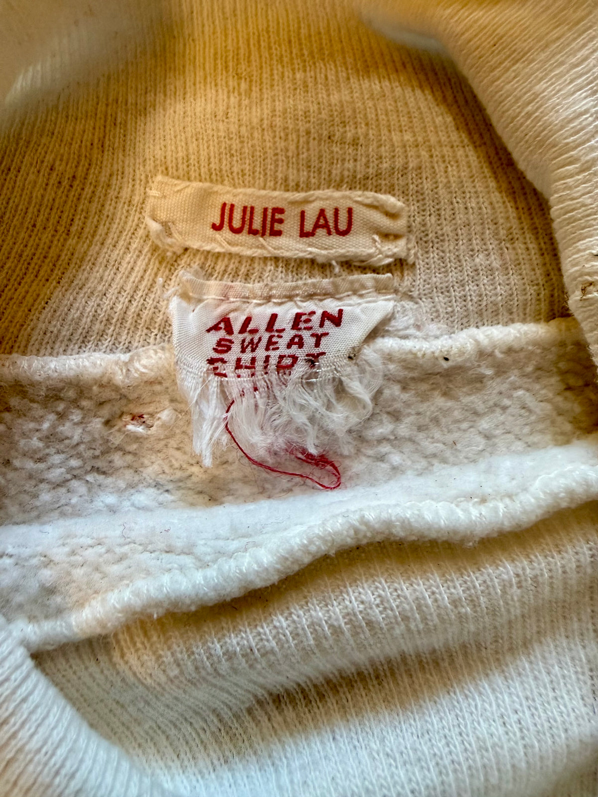 Vintage Kids white Sweatshirt from the 1960s