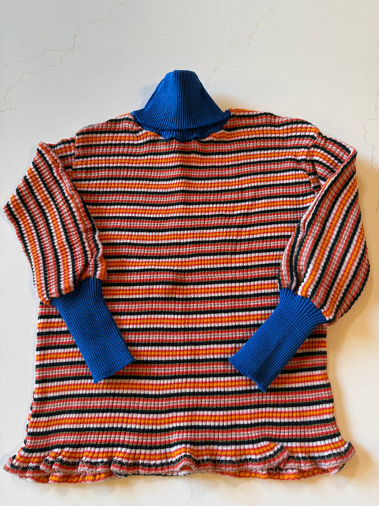 Vintage Home Sewn Striped Turtleneck from the 1960s