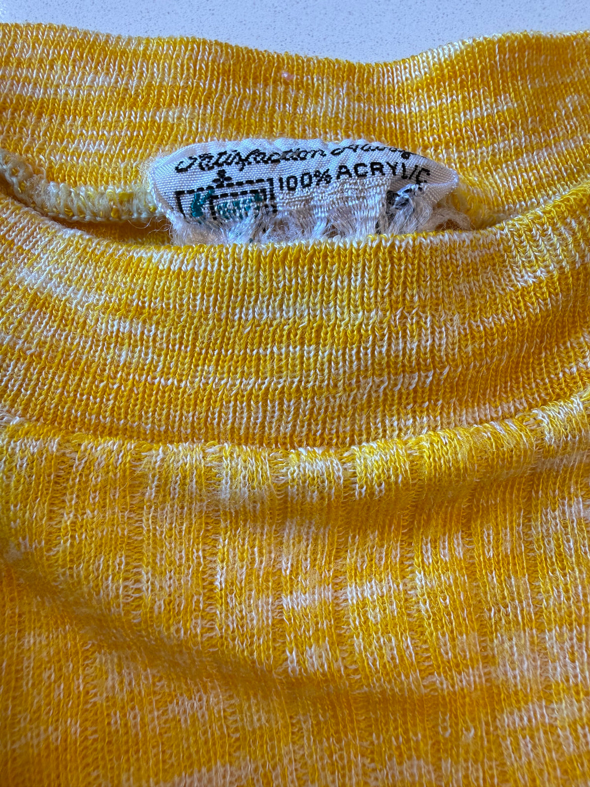 Vintage Yellow Long Sleeve Shirt from the 1960s