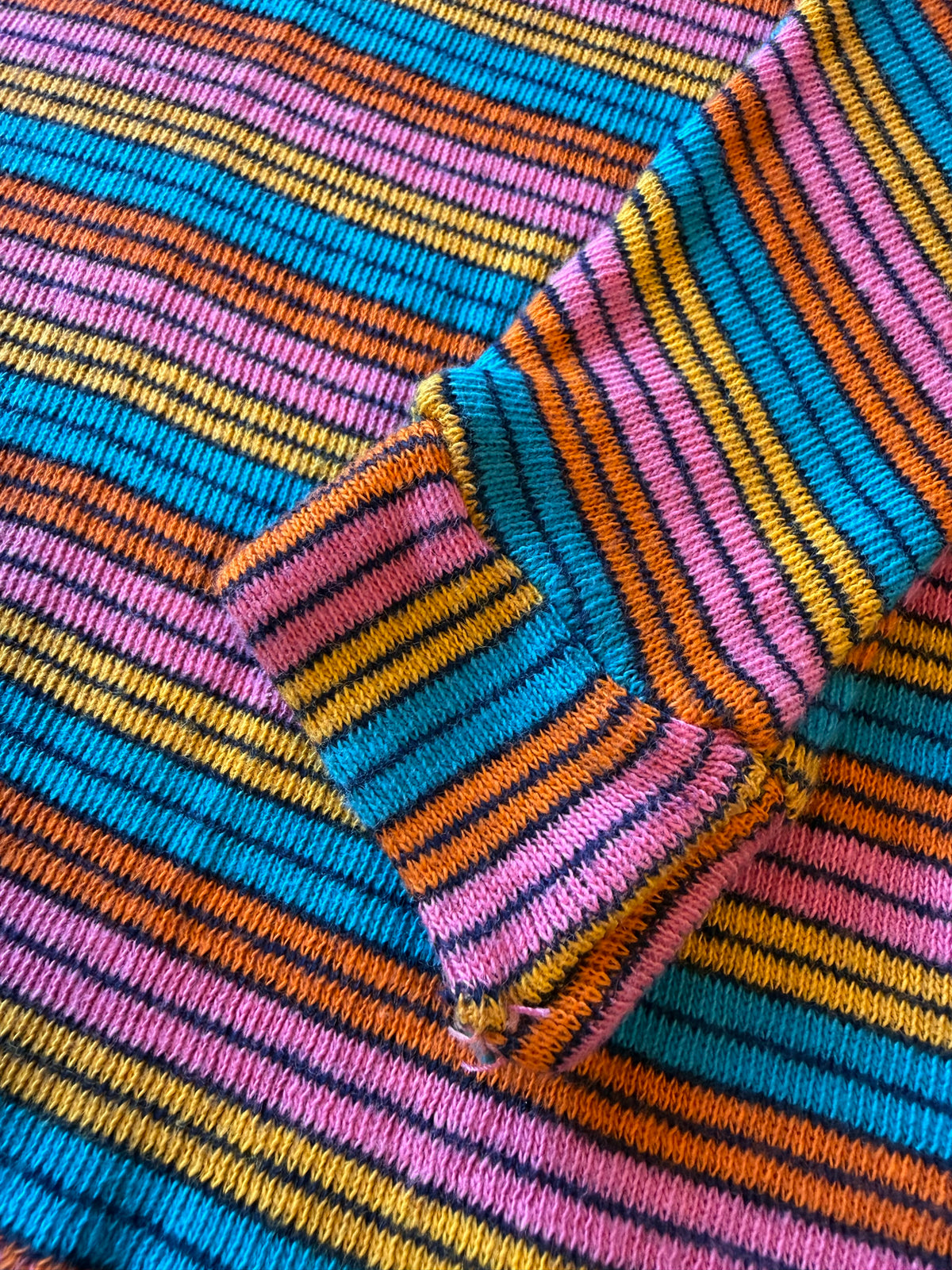 Vintage Home Sewn Striped Turtleneck from the 1960s