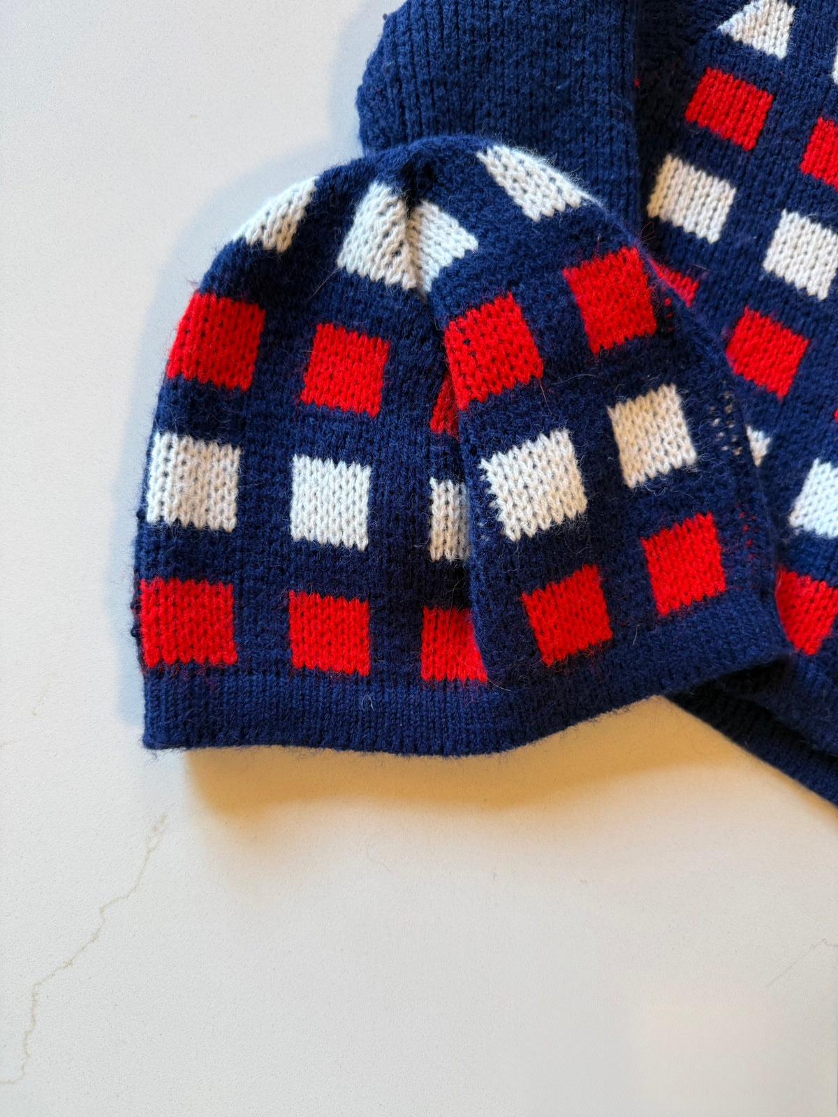 Vintage Kids Turtleneck Sweater and Hat Set from the 1960s
