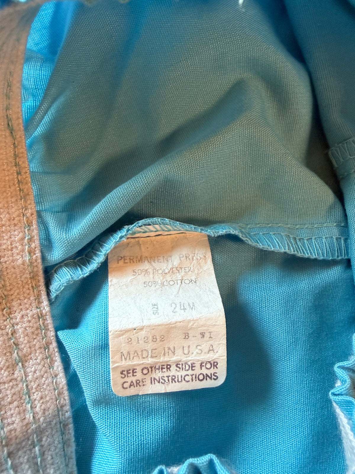 Vintage Kids Blue Elastic Waist Shorts 24 Months