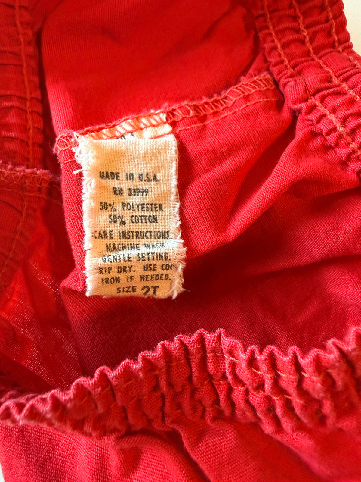 Vintage Toddler Elastic Waist Shorts from the 1960s