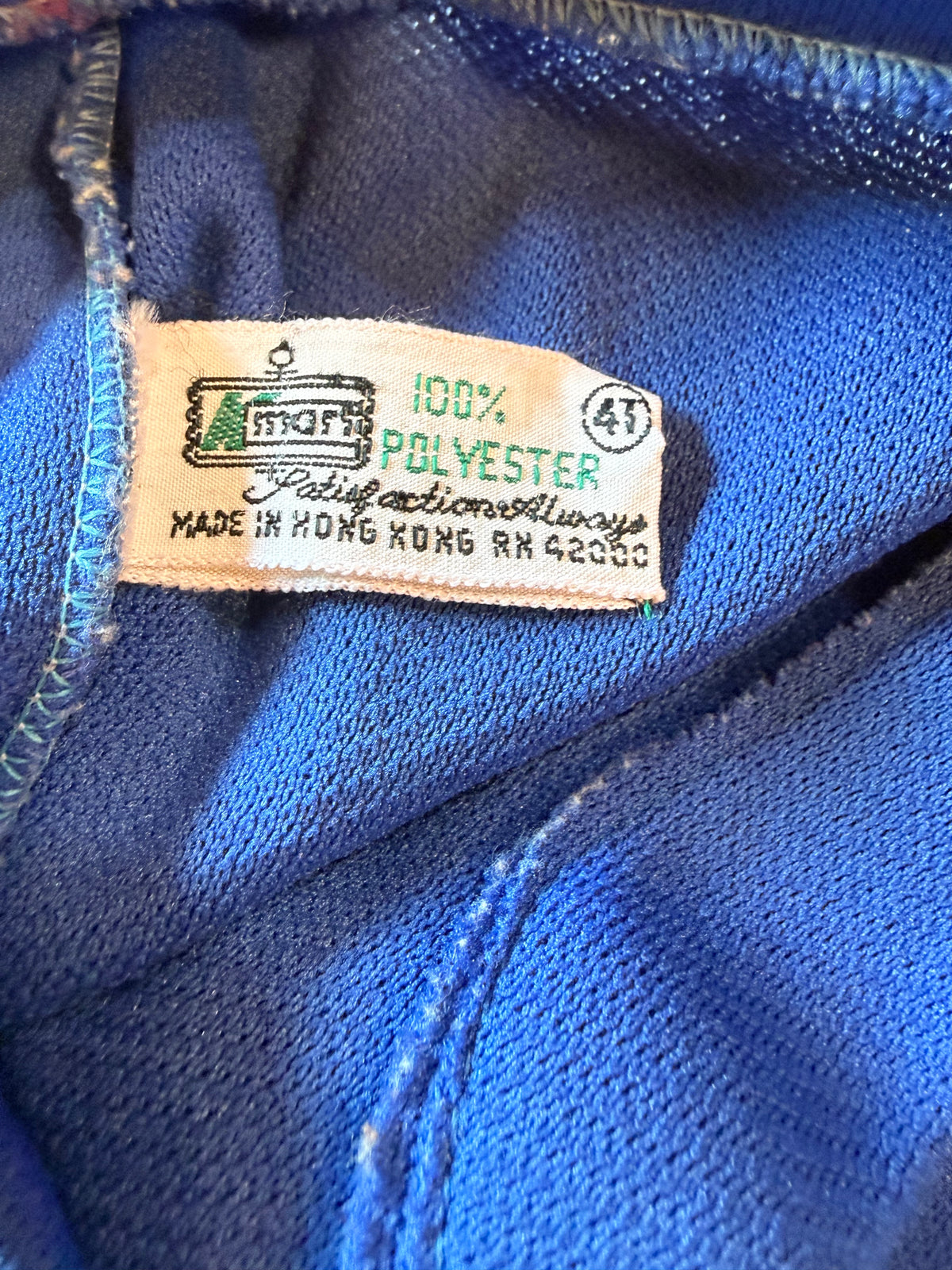 Vintage Kids  Royal Blue Elastic Waist Shorts from the 1960s