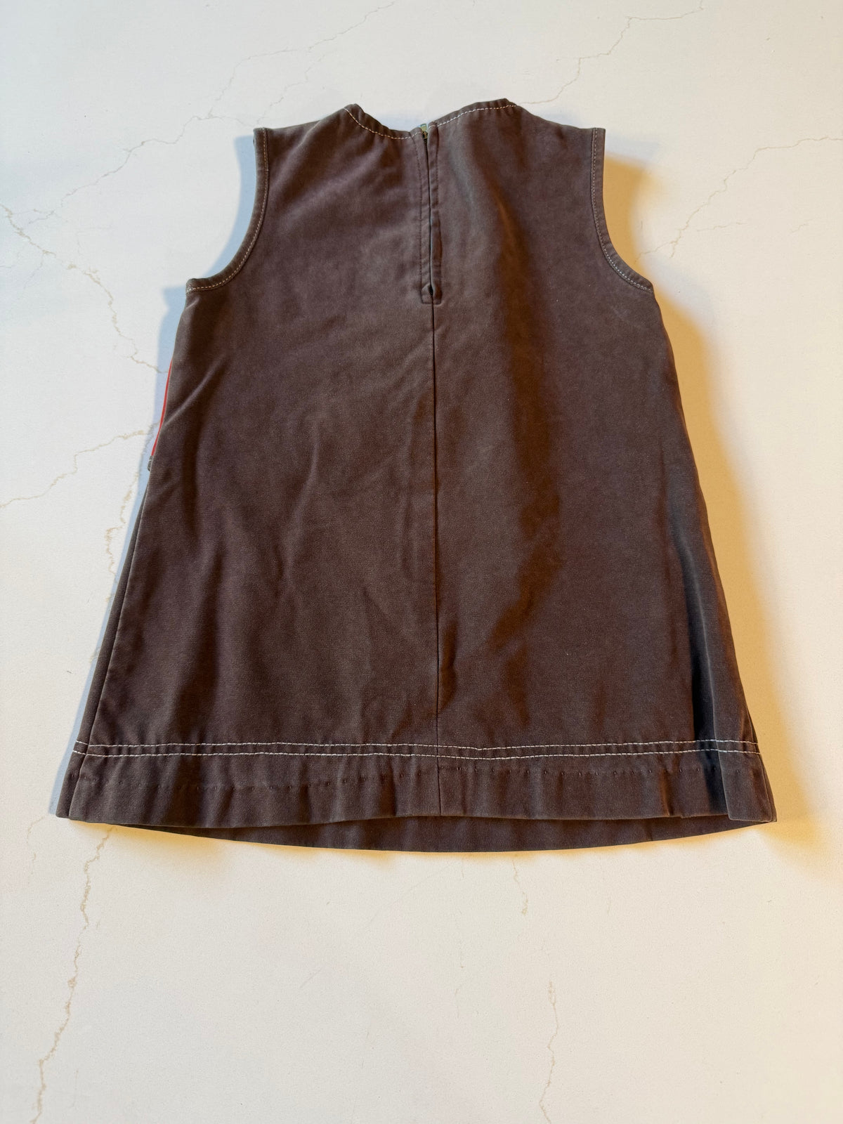 Vintage Pseudo Suede Girls Jumper from the 1960s