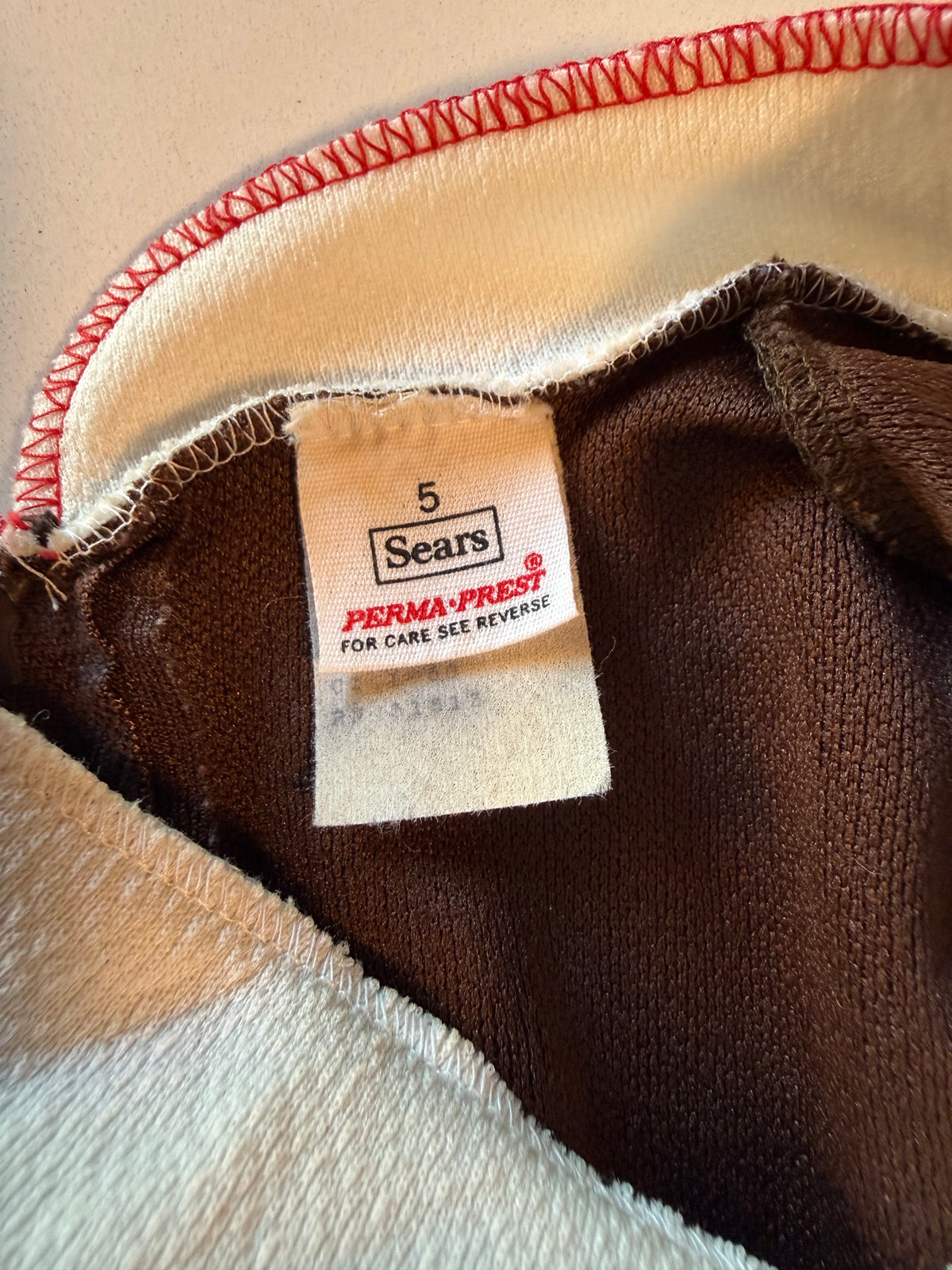Vintage Girls Brown Dress from the 1960s