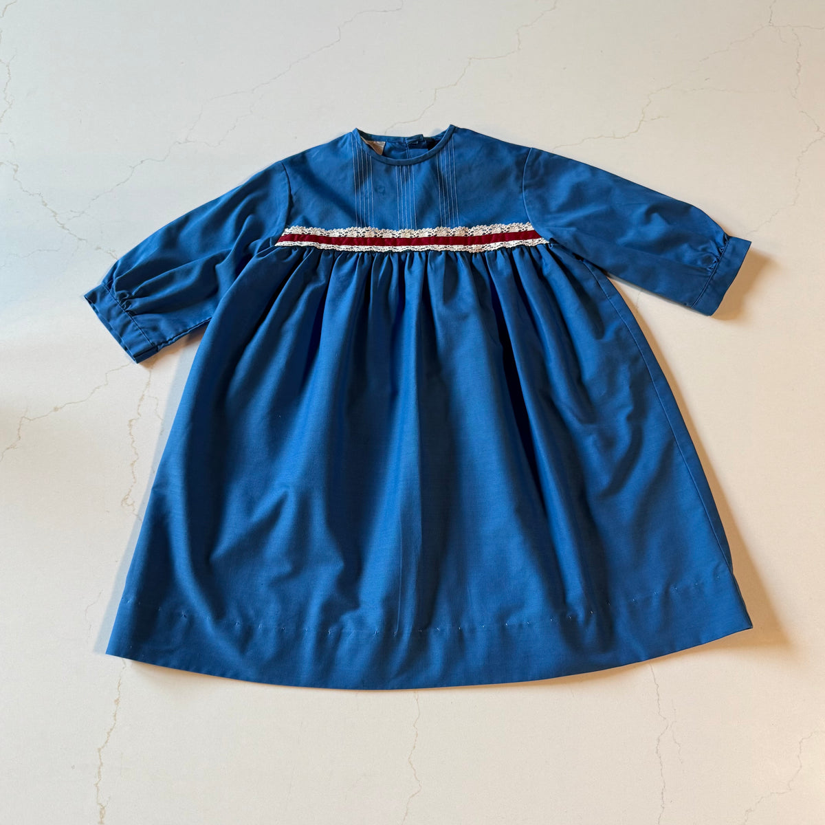 Vintage Royal Blue Girls Dress from the 1960s