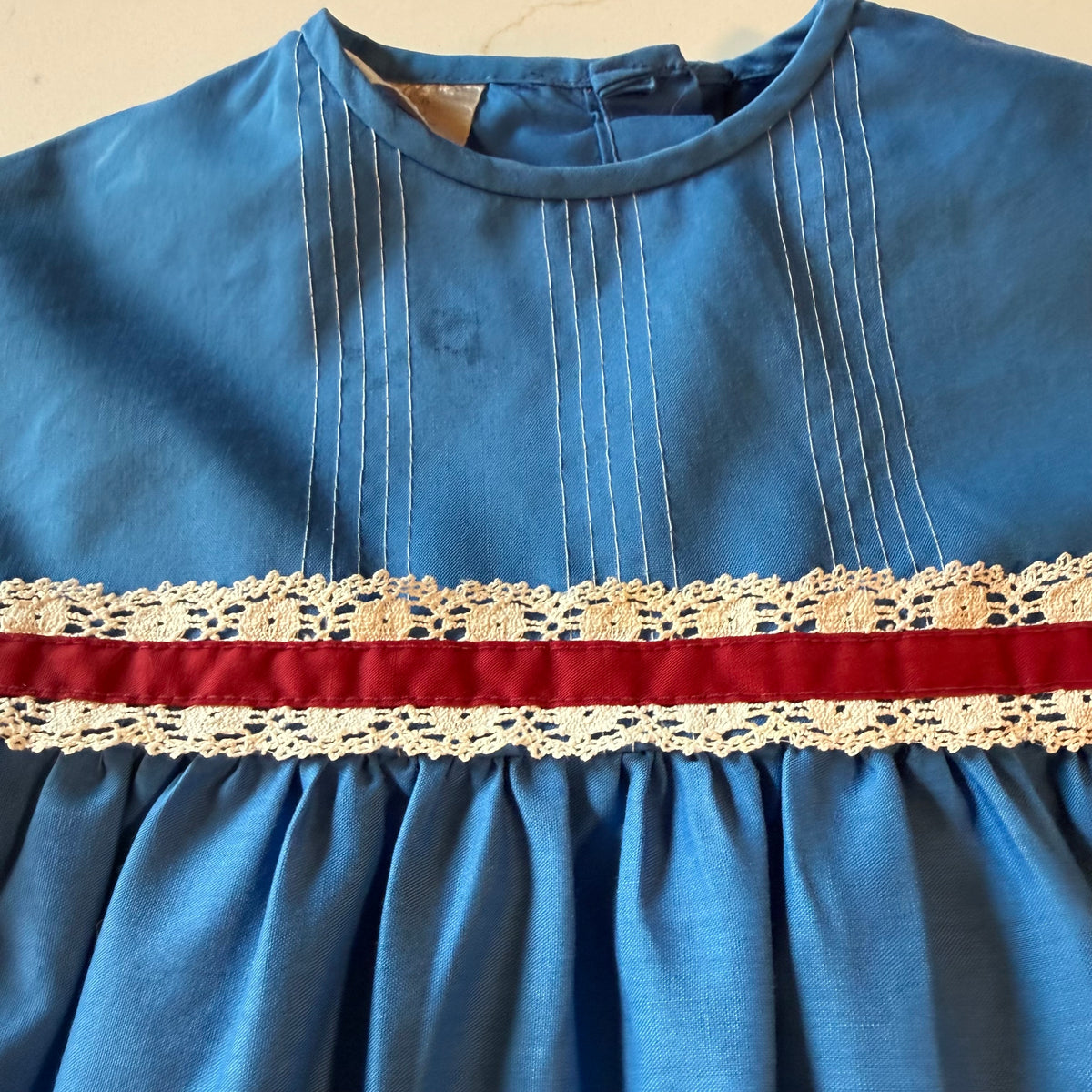 Vintage Royal Blue Girls Dress from the 1960s