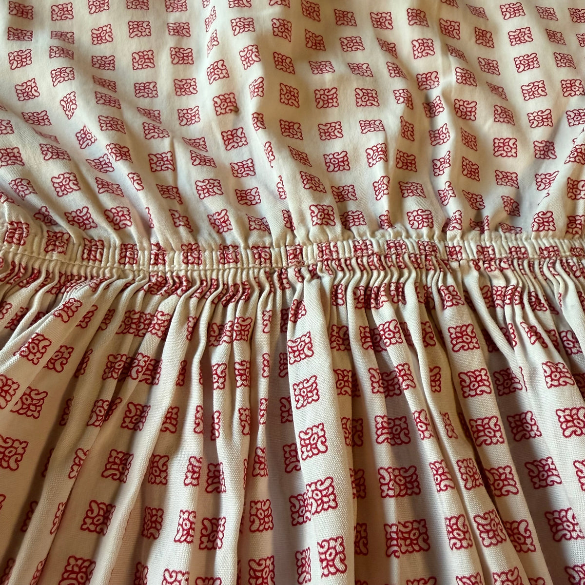 Vintage Red and White Girls Dress from the 1960s