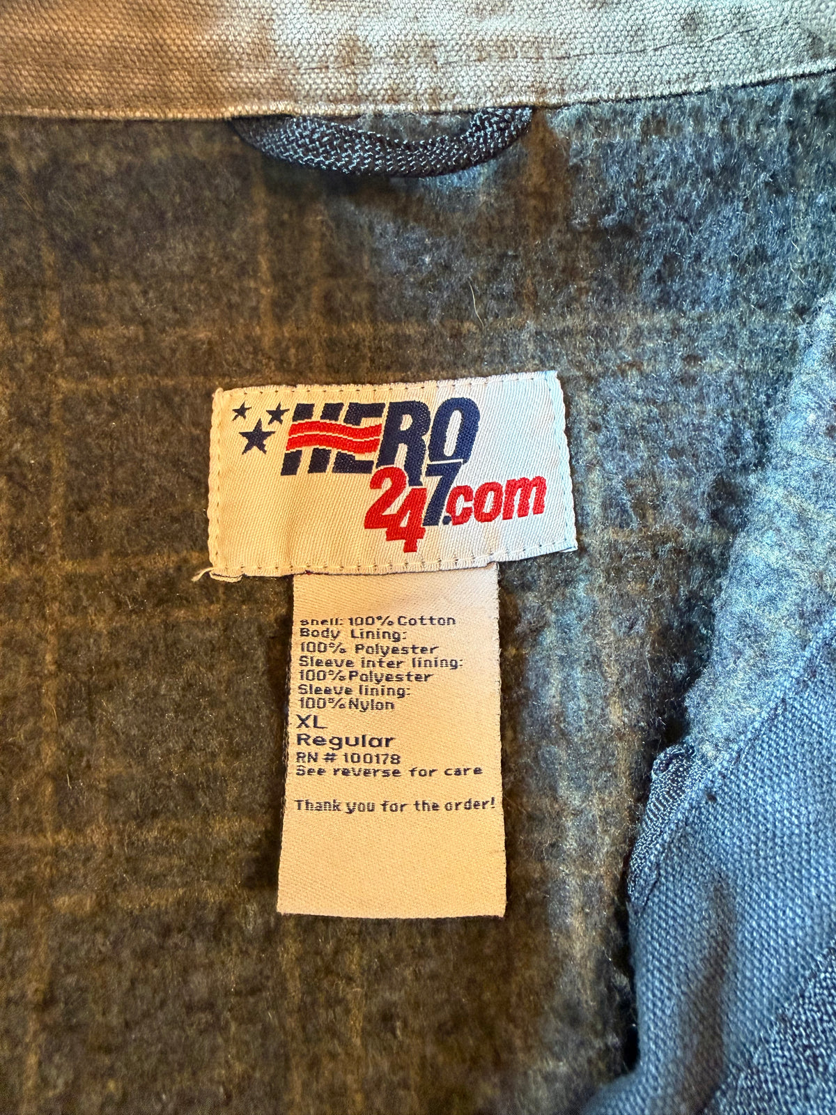 Vintage XL Navy Canvas Work Jacket