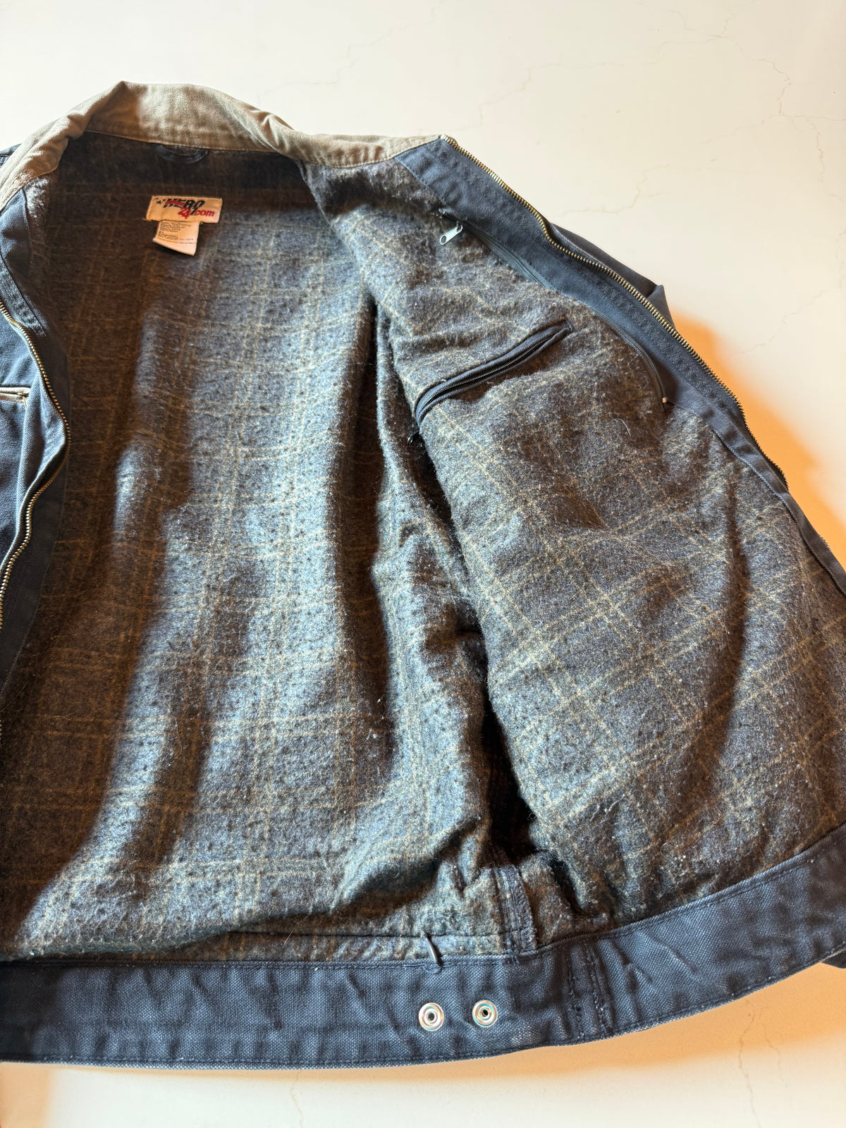 Vintage XL Navy Canvas Work Jacket