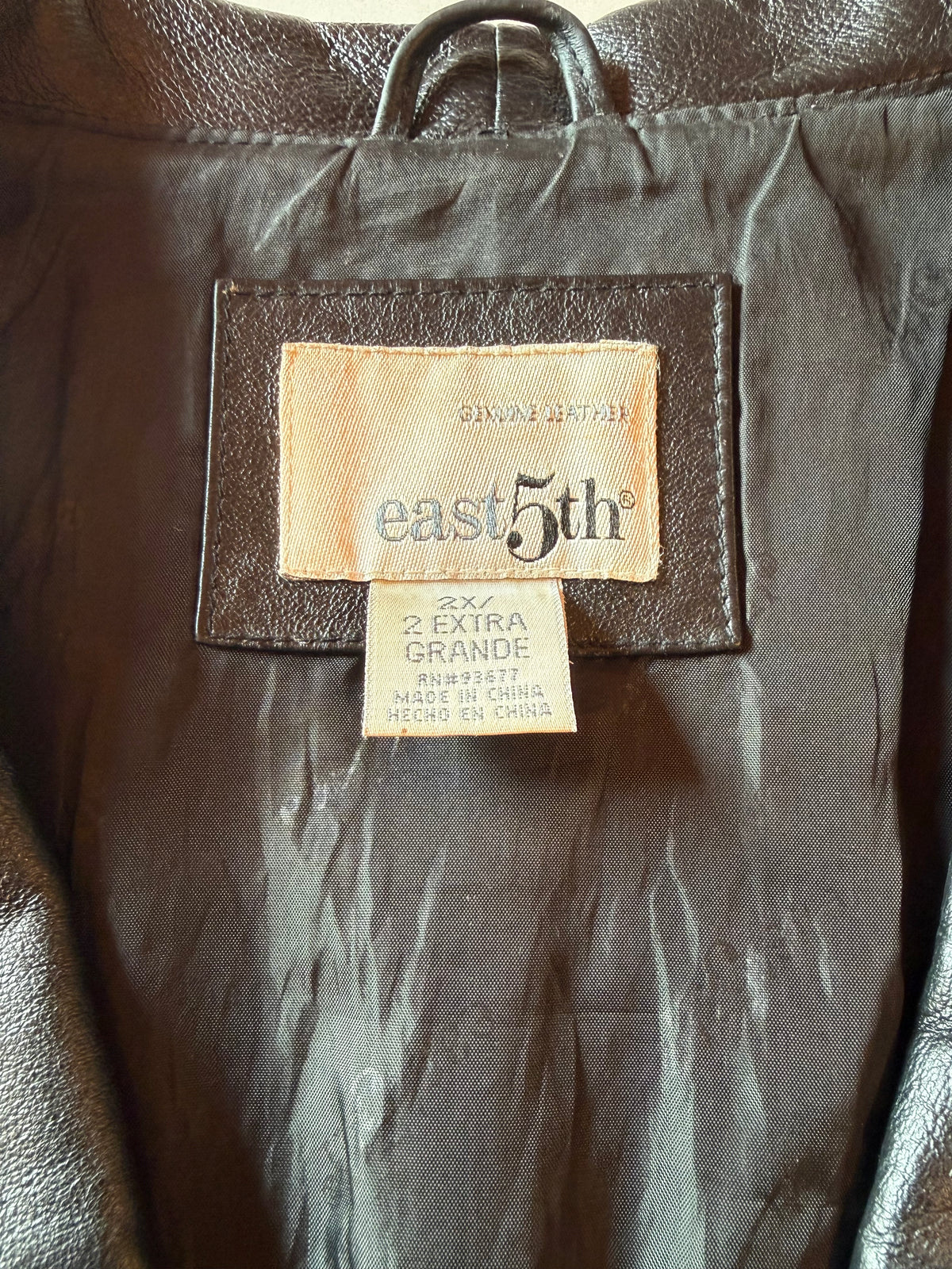 Vintage XXL Brown Genuine Leather Jacket