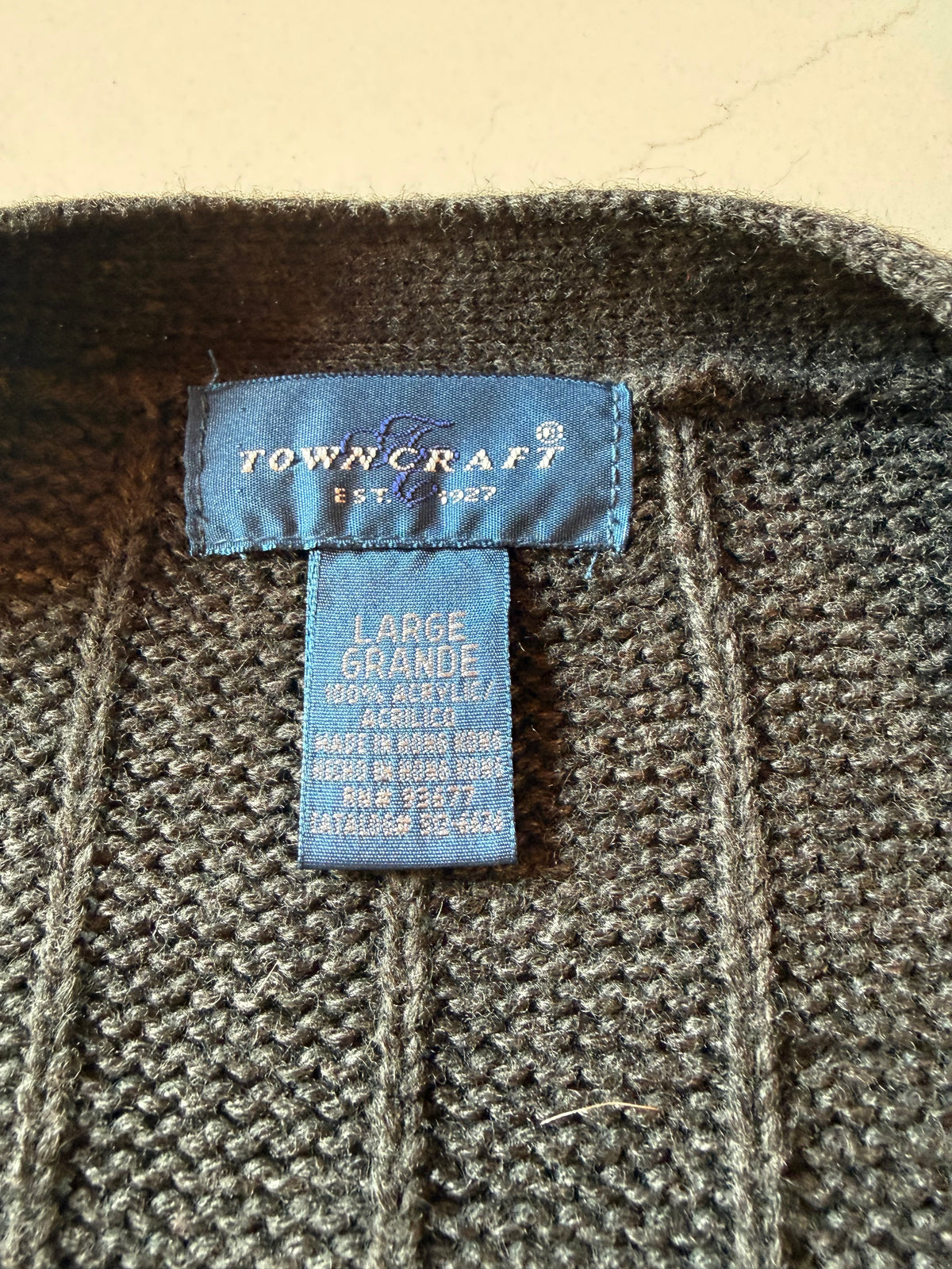 Vintage L Long Sleeve Gray Cardigan Sweater from the 80s