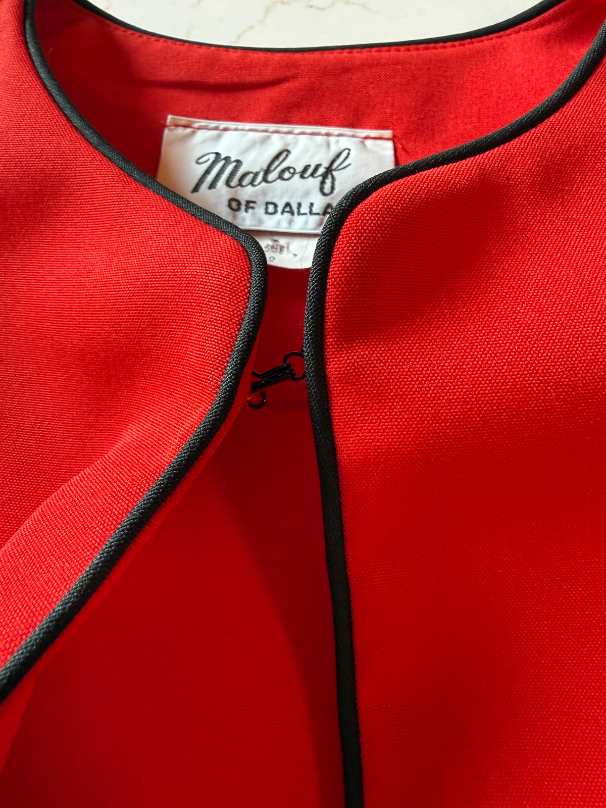 Vintage S Women's Red Bolero Jacket from the 90s