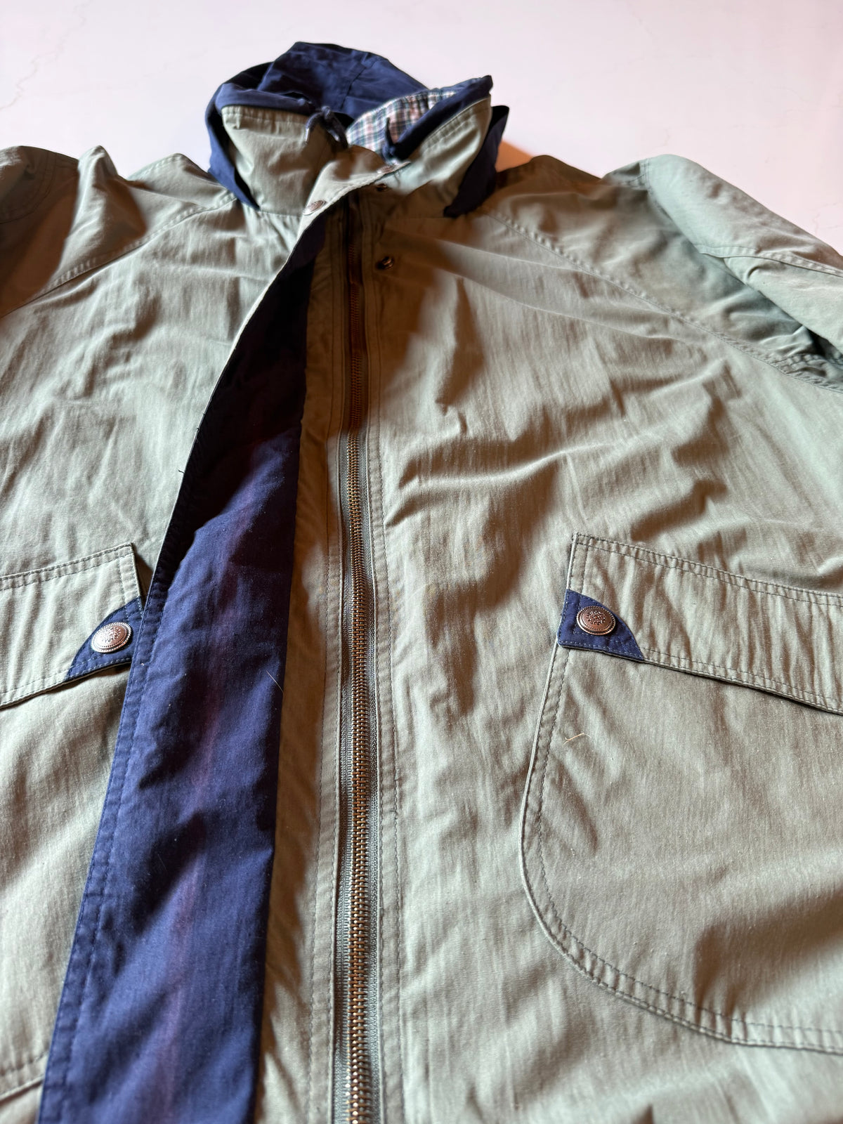 Vintage L Green Reversible Jacket