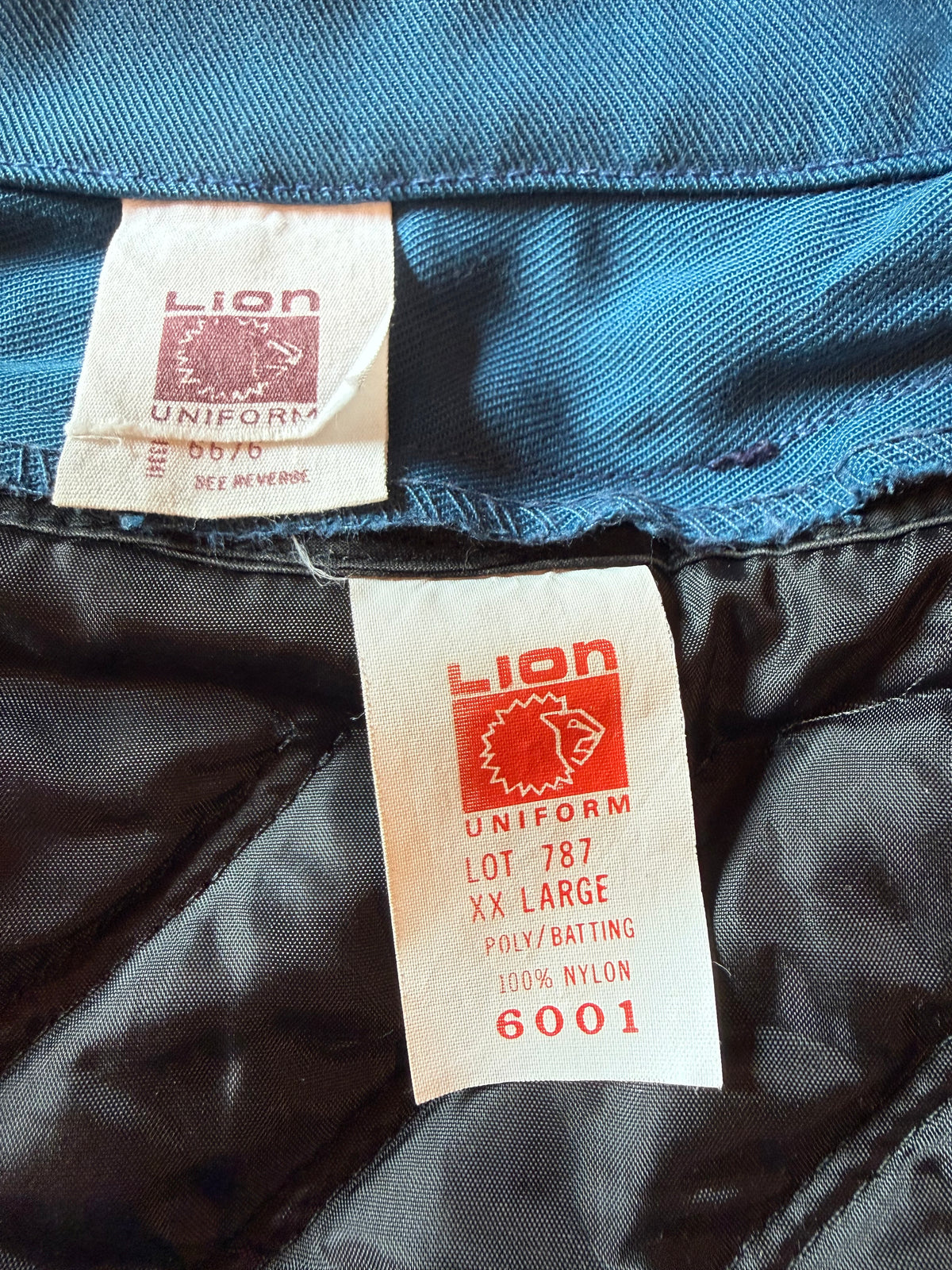 2XL 70s Vintage Blue Lion Work Jacket
