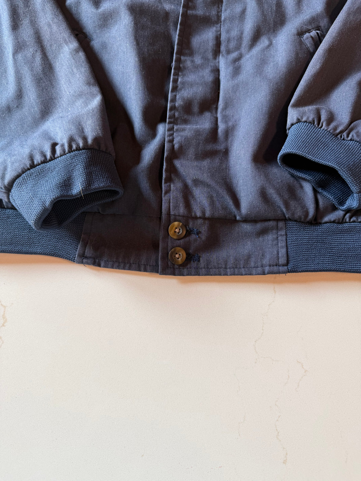 S Vintage 90s Blue Haband Bomber Jacket
