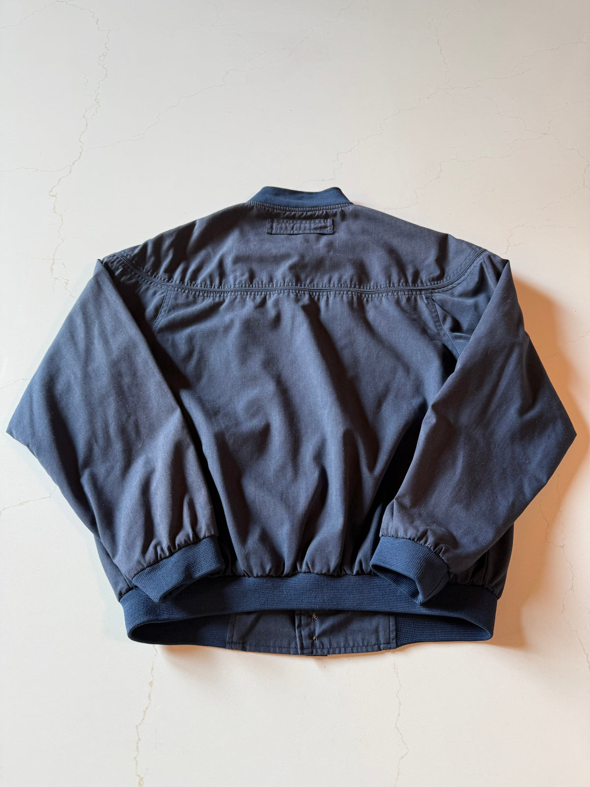 S Vintage 90s Blue Haband Bomber Jacket