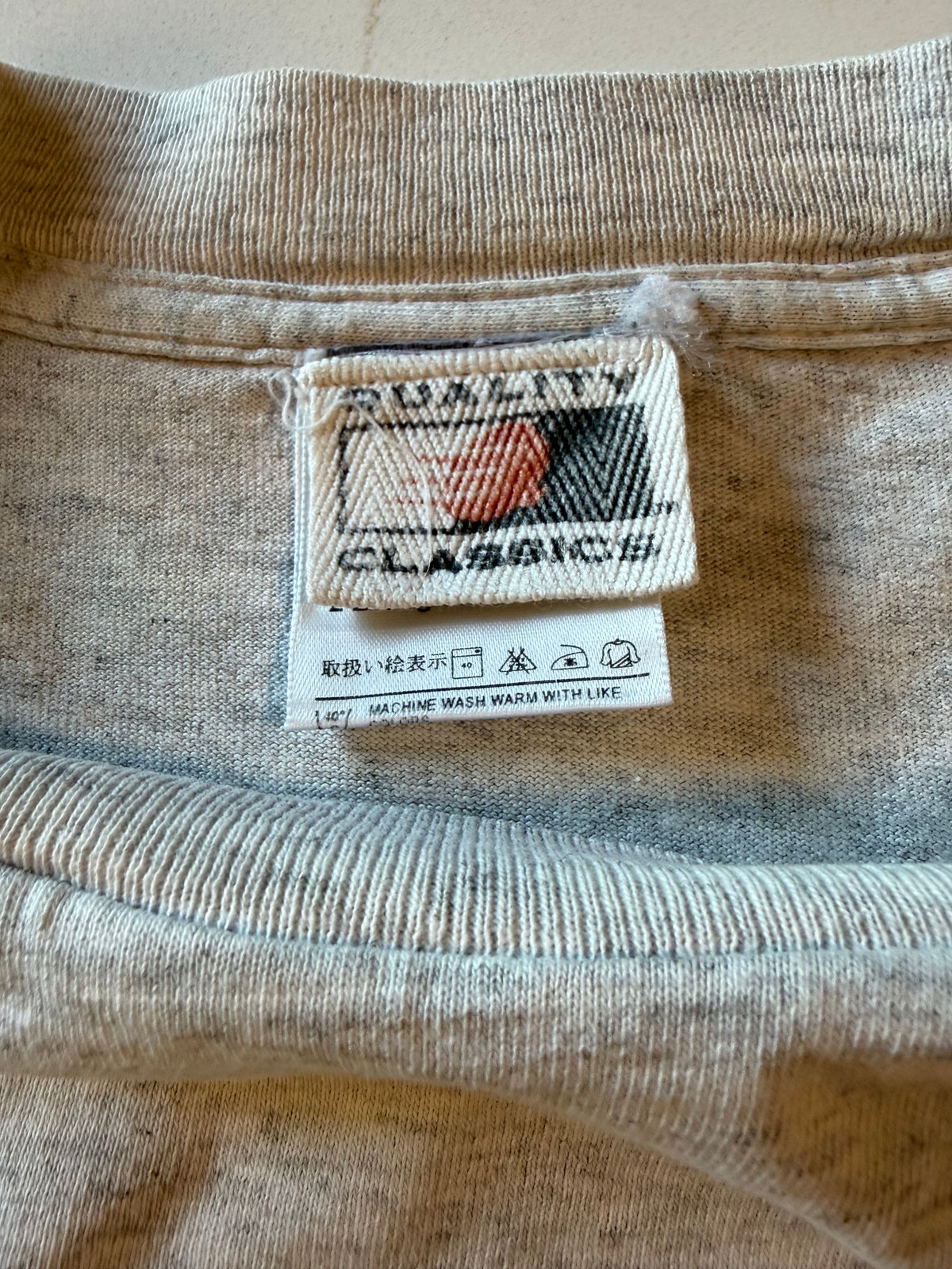 XXL Heather Gray Vintage "Wet My Fly" Fisherman Joke T-Shirt