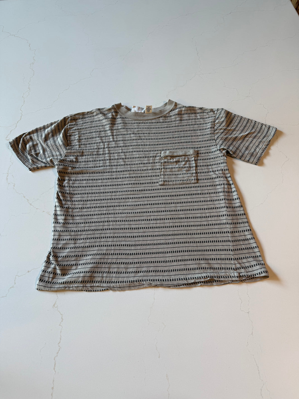 Vintage L  Men's Short Sleeve Striped T-Shirt