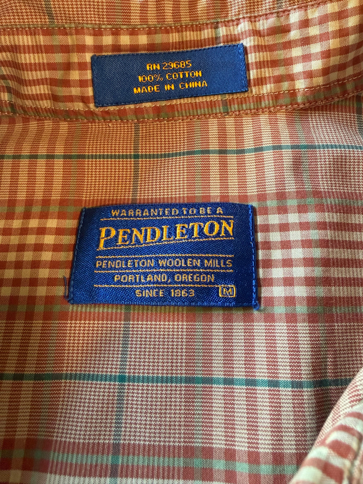 Vintage L Men's Long Sleeve Button Up Shirt