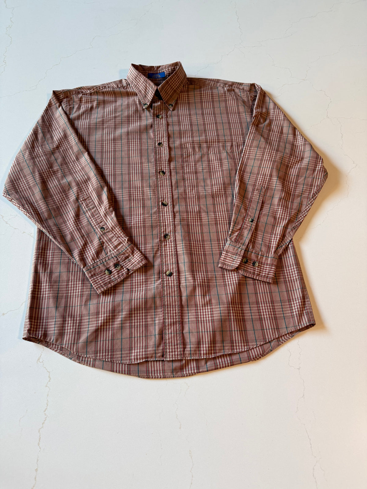 Vintage L Men's Long Sleeve Button Up Shirt