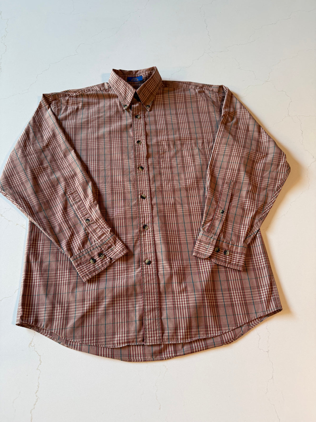Vintage L Men's Long Sleeve Button Up Shirt
