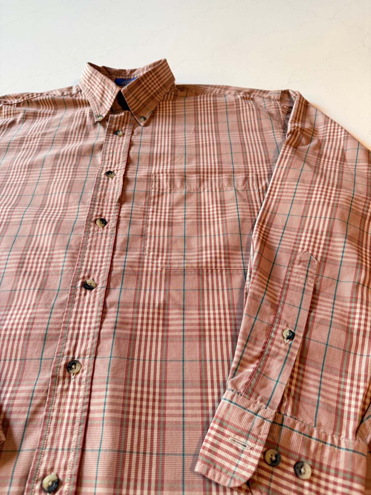 Vintage L Men's Long Sleeve Button Up Shirt