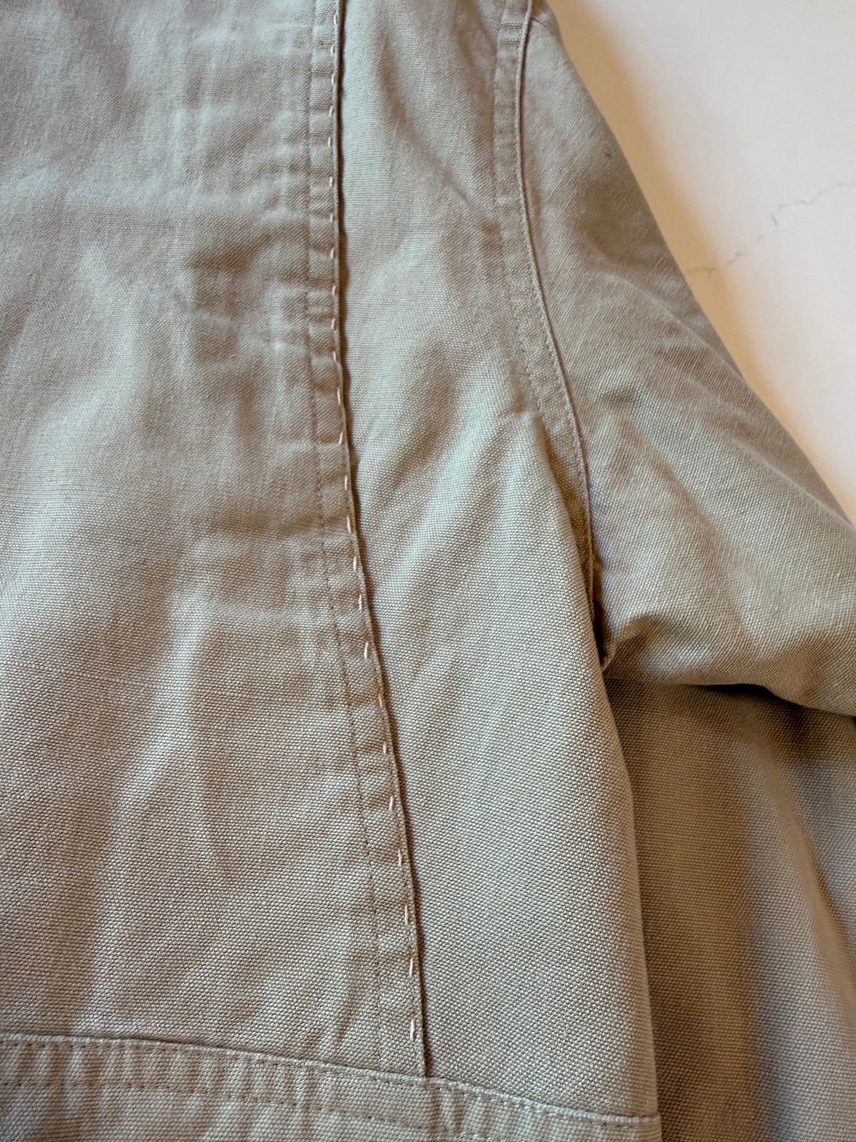 Vintage L Tan Barn Coat  Navy Canvas Work Jacket from the 90s
