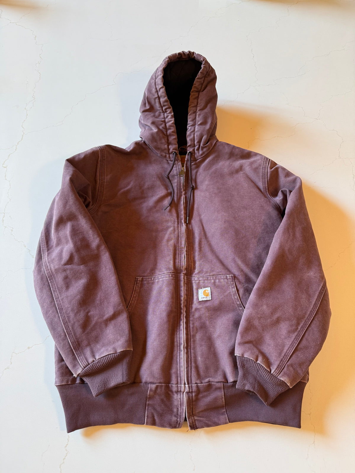 Vintage M Purple Distressed Carhartt Canvas Work Jacket