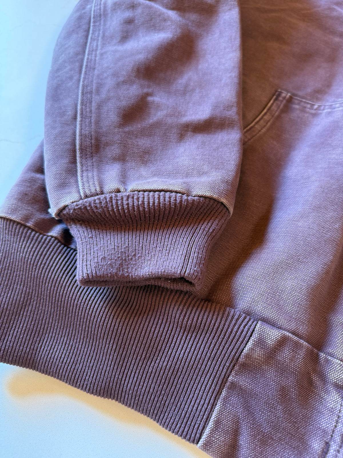Vintage M Purple Distressed Carhartt Canvas Work Jacket