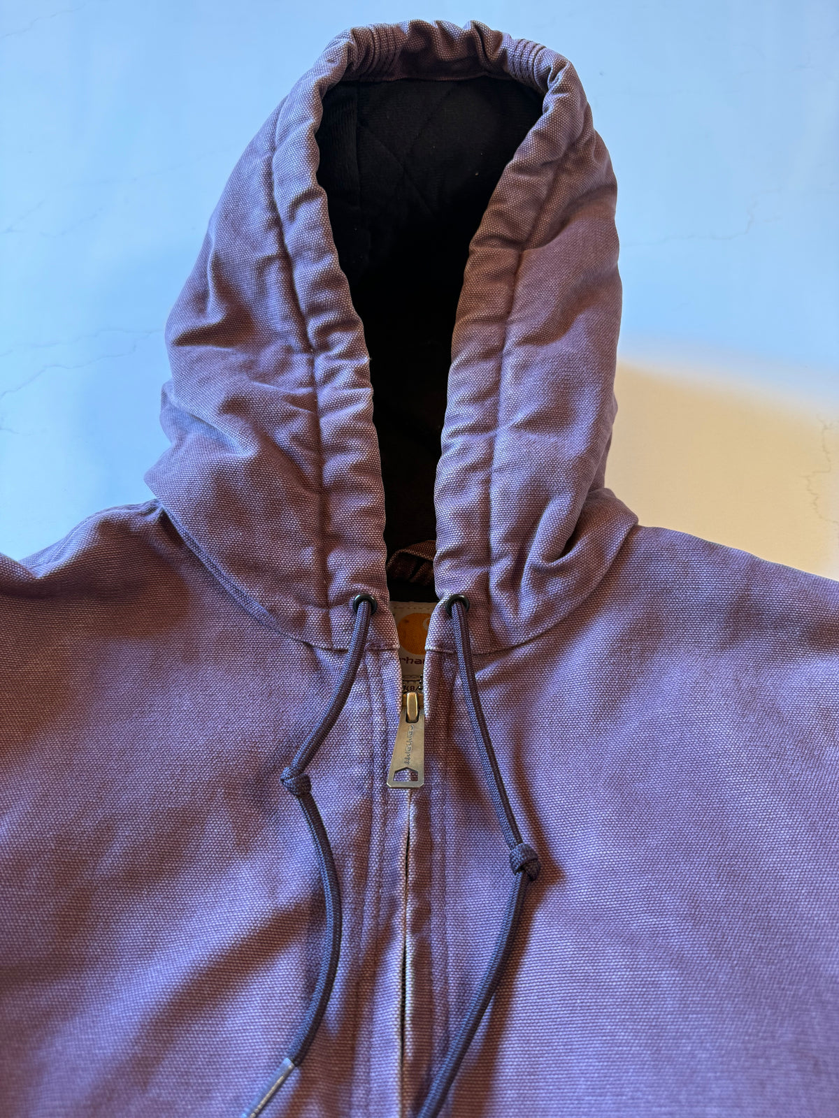 Vintage M Purple Distressed Carhartt Canvas Work Jacket