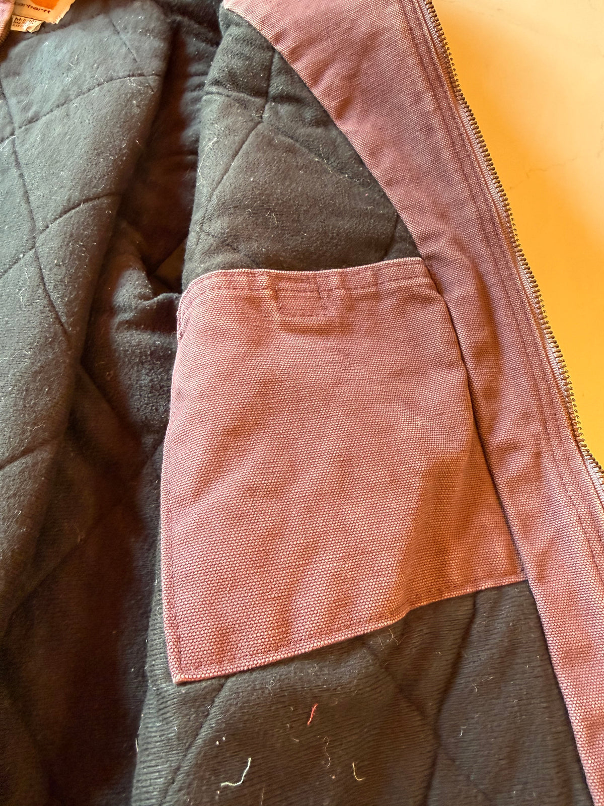 Vintage M Purple Distressed Carhartt Canvas Work Jacket
