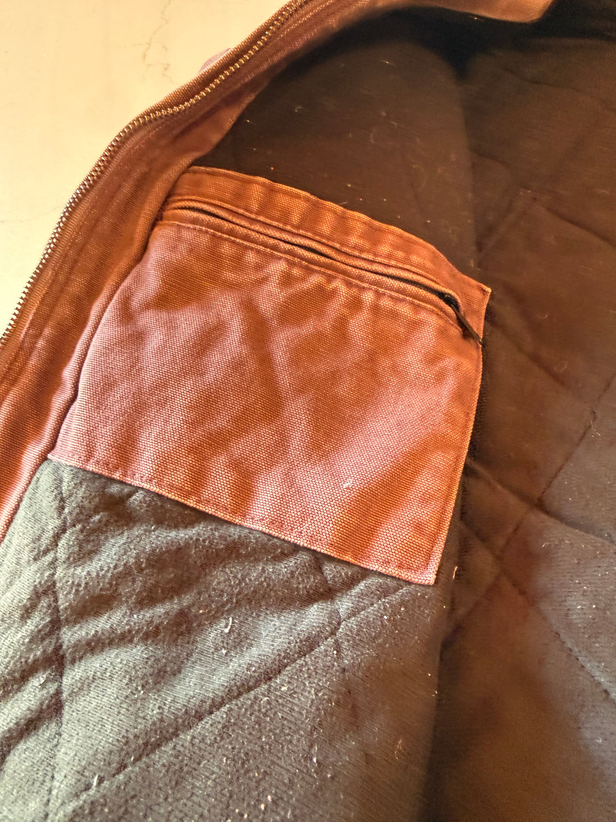 Vintage M Purple Distressed Carhartt Canvas Work Jacket